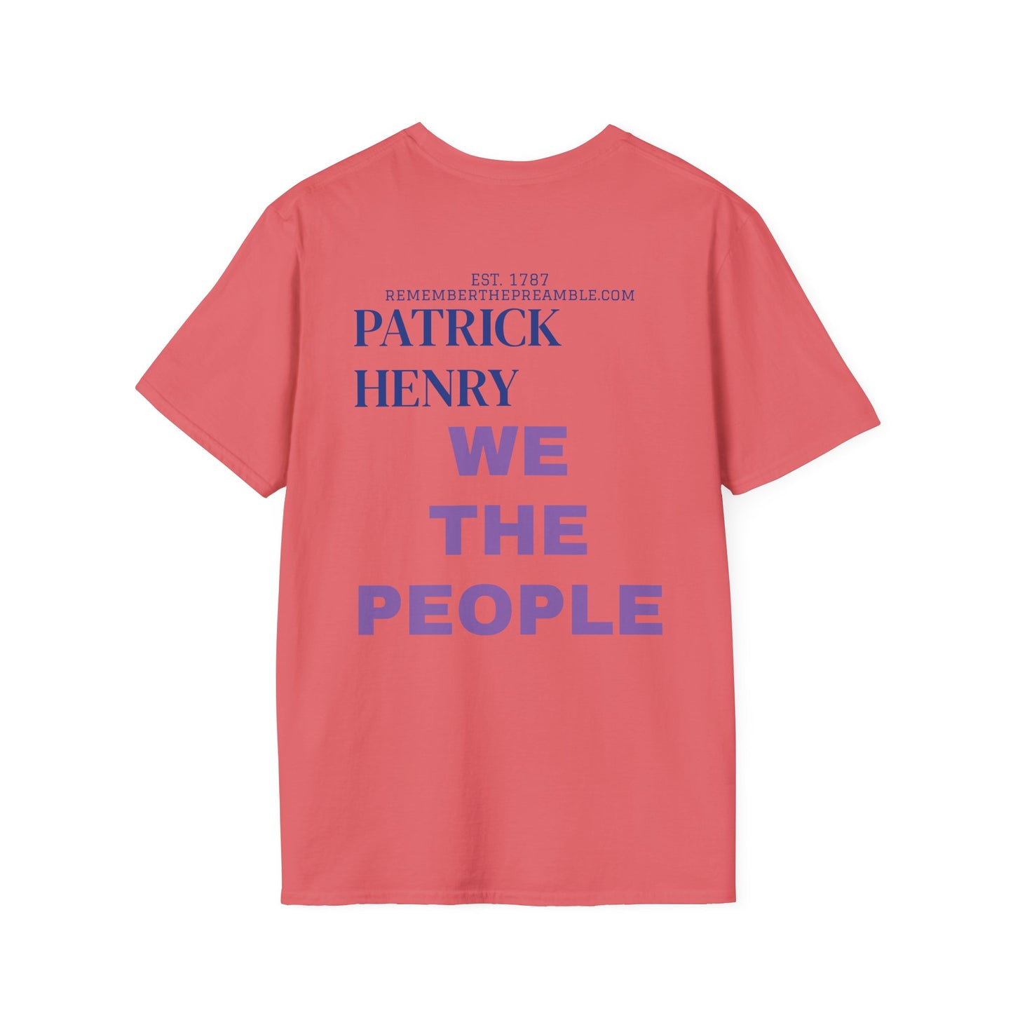 Patrick Henry | REBEL | POP ART | T-shirt  - WE THE PEOPLE - REMEMBER