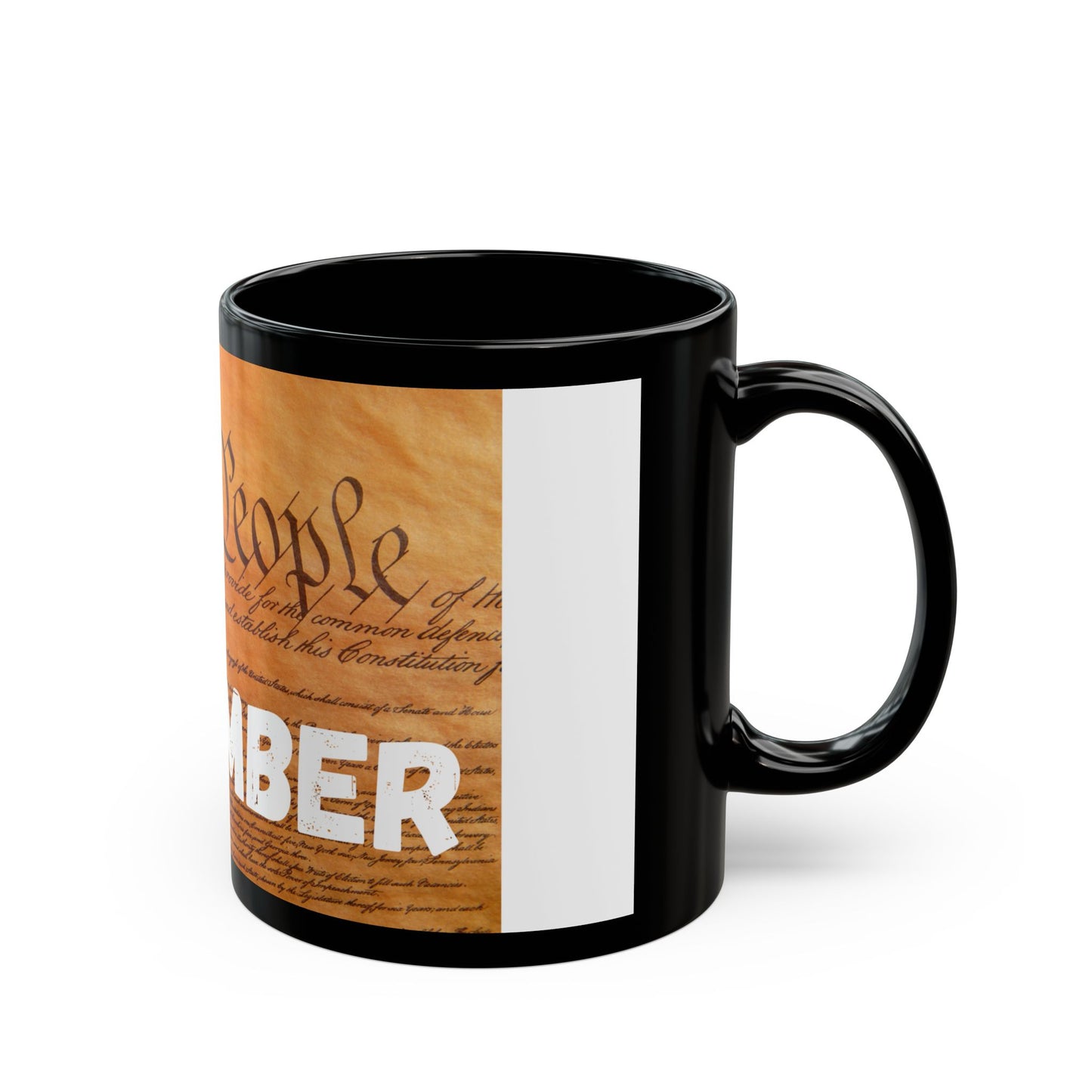 Patriotic Black/White Mug with 'Remember' Design | 11oz & 15oz | Great for Fourth of July, Memorial Day, Gift for History Lovers