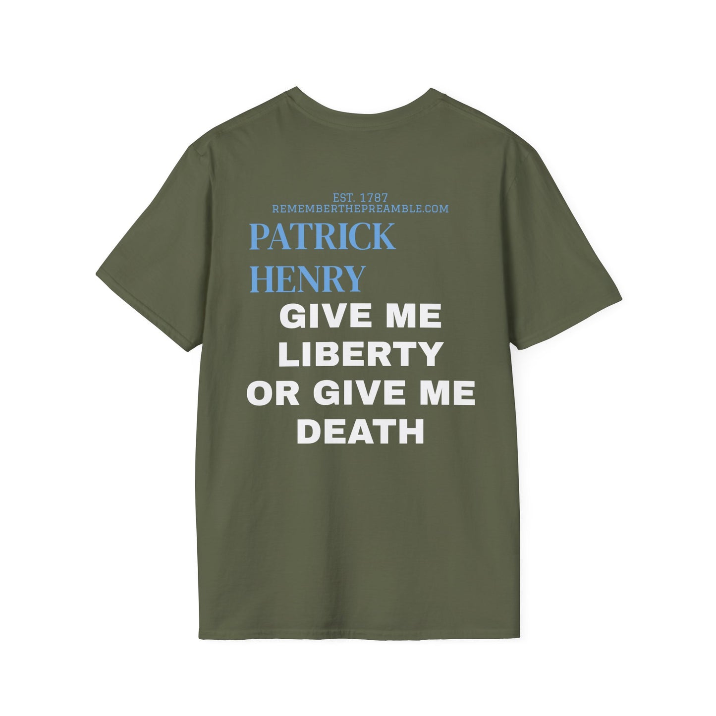 Patrick Henry | REBEL | T-shirt  - WE THE PEOPLE - REMEMBER