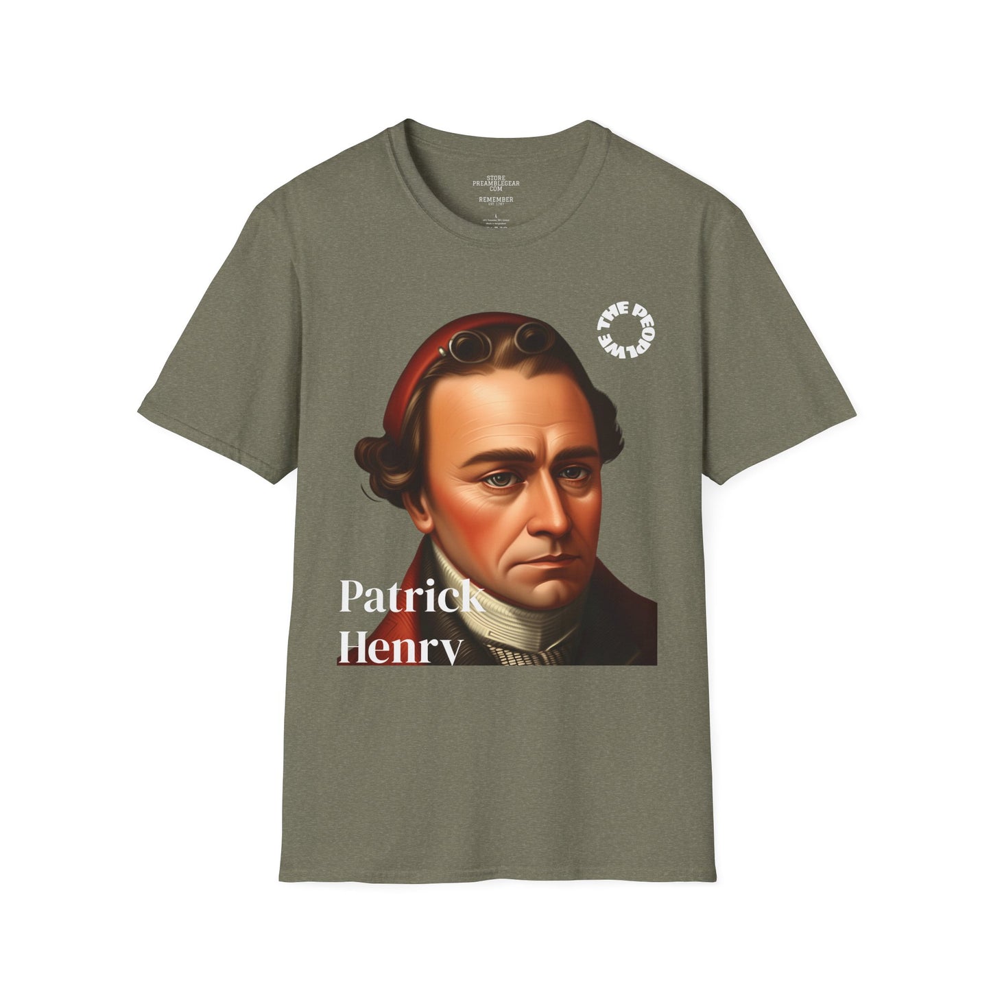 Patrick Henry | REBEL | T-shirt  - WE THE PEOPLE - REMEMBER