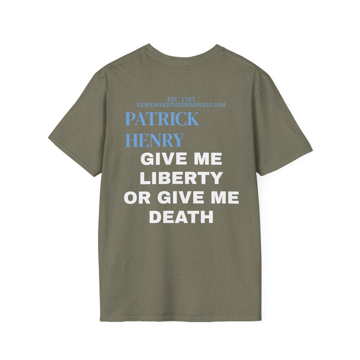 Patrick Henry | REBEL | T-shirt  - WE THE PEOPLE - REMEMBER