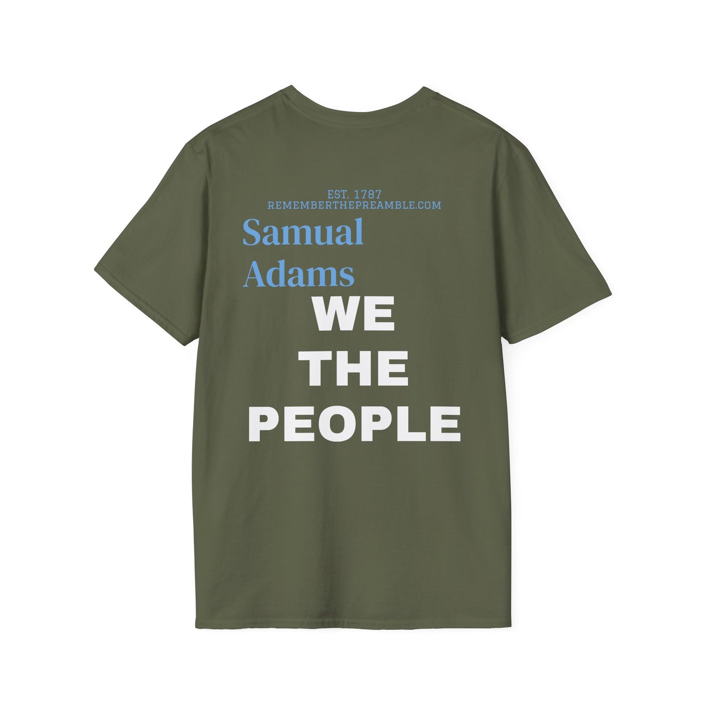 Samual Adams | REBEL | MASSACHUSETTS | T-shirt  - WE THE PEOPLE - REMEMBER