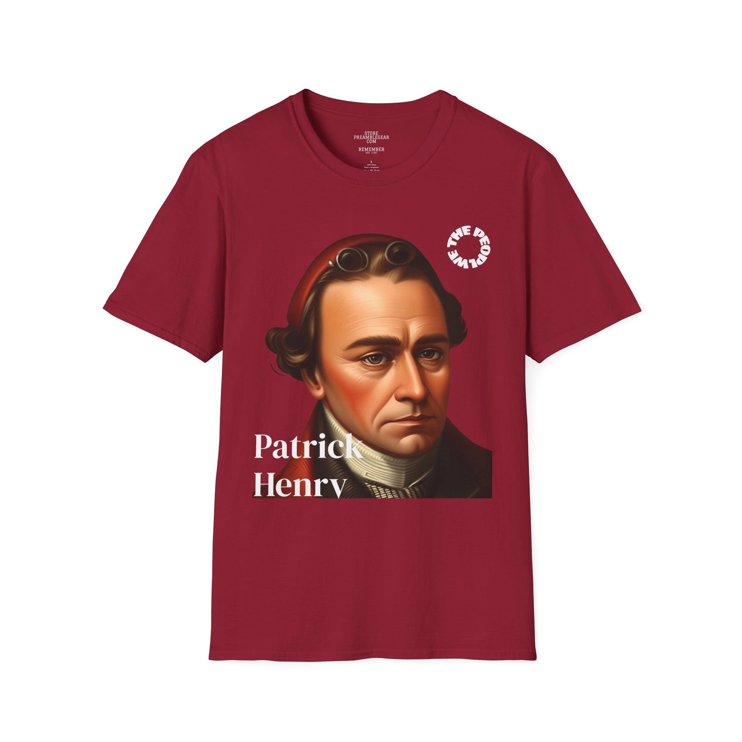 Patrick Henry | REBEL | T-shirt  - WE THE PEOPLE - REMEMBER
