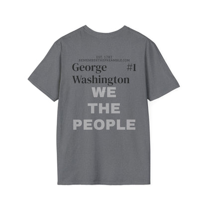 George Washington | FRAMER/FOUNDER/SIGNER #1/PRESIDENT | POP ART | T-shirt  - WE THE PEOPLE - REMEMBER