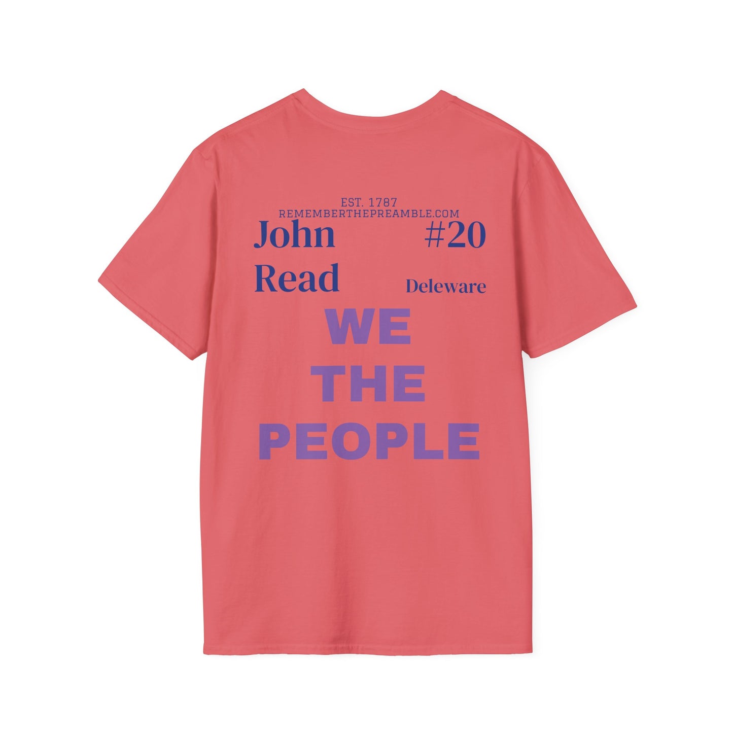 John Read | SIGNER #20 | DELEWARE | POP ART | T-shirt  - WE THE PEOPLE - REMEMBER