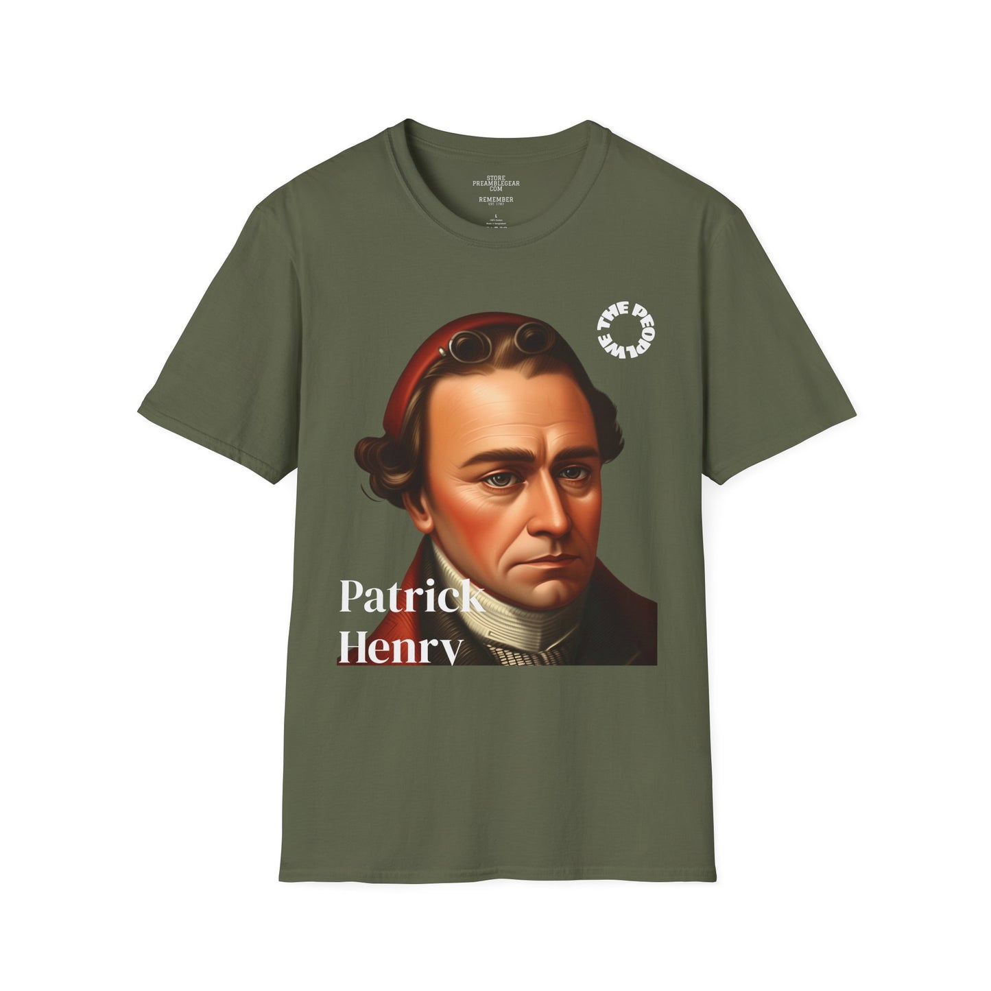 Patrick Henry | REBEL | T-shirt  - WE THE PEOPLE - REMEMBER