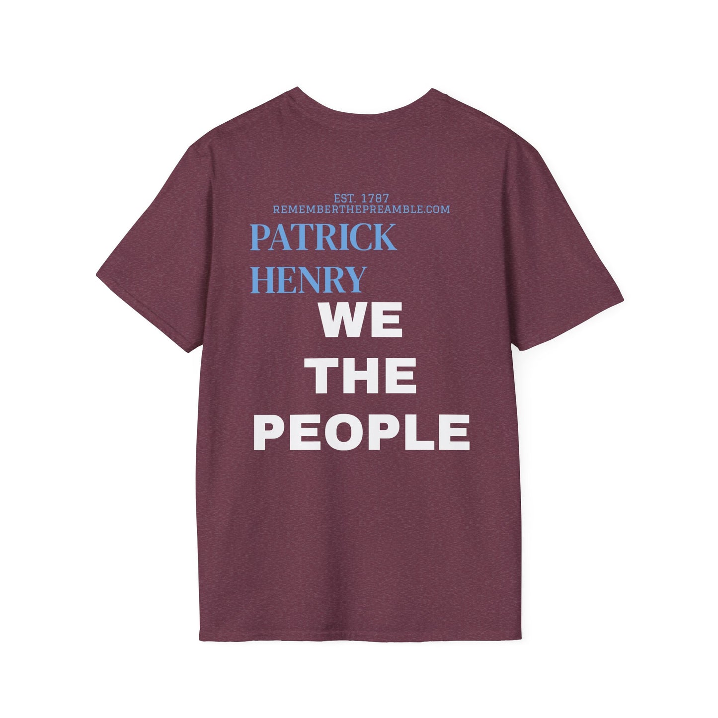 Patrick Henry | REBEL | POP ART | T-shirt  - WE THE PEOPLE - REMEMBER