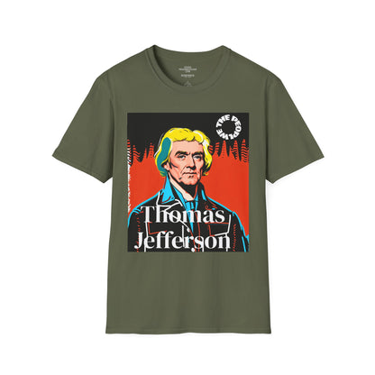 Thomas Jefferson | FRAMER/FOUNDER/PRESIDENT | VIRGINIA | POP ART |T-shirt  - WE THE PEOPLE - REMEMBER