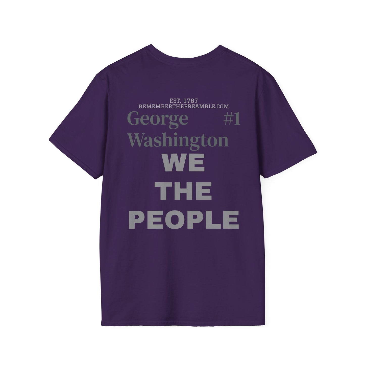 George Washington | FRAMER/FOUNDER/SIGNER #1/PRESIDENT | POP ART | T-shirt  - WE THE PEOPLE - REMEMBER