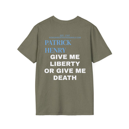Patrick Henry | REBEL | T-shirt  - WE THE PEOPLE - REMEMBER