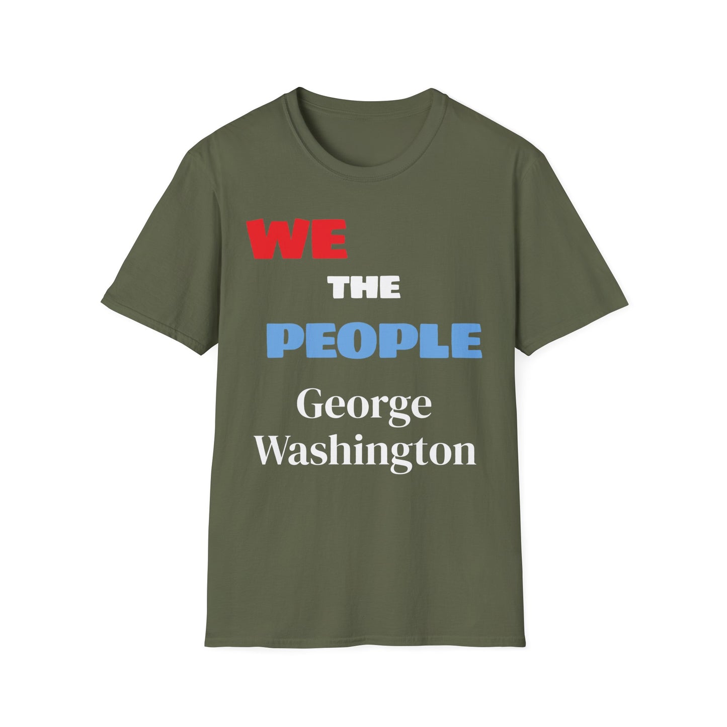 George Washington | FRAMER/FOUNDER/SIGNER #1/PRESIDENT | VIRGINIA | Text-shirt  - WE THE PEOPLE - REMEMBER