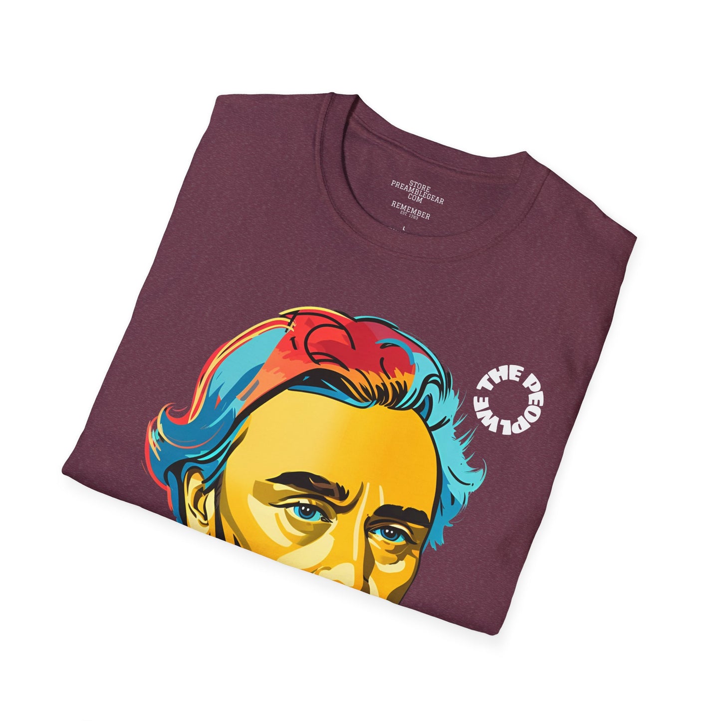 Patrick Henry | REBEL | POP ART | T-shirt  - WE THE PEOPLE - REMEMBER