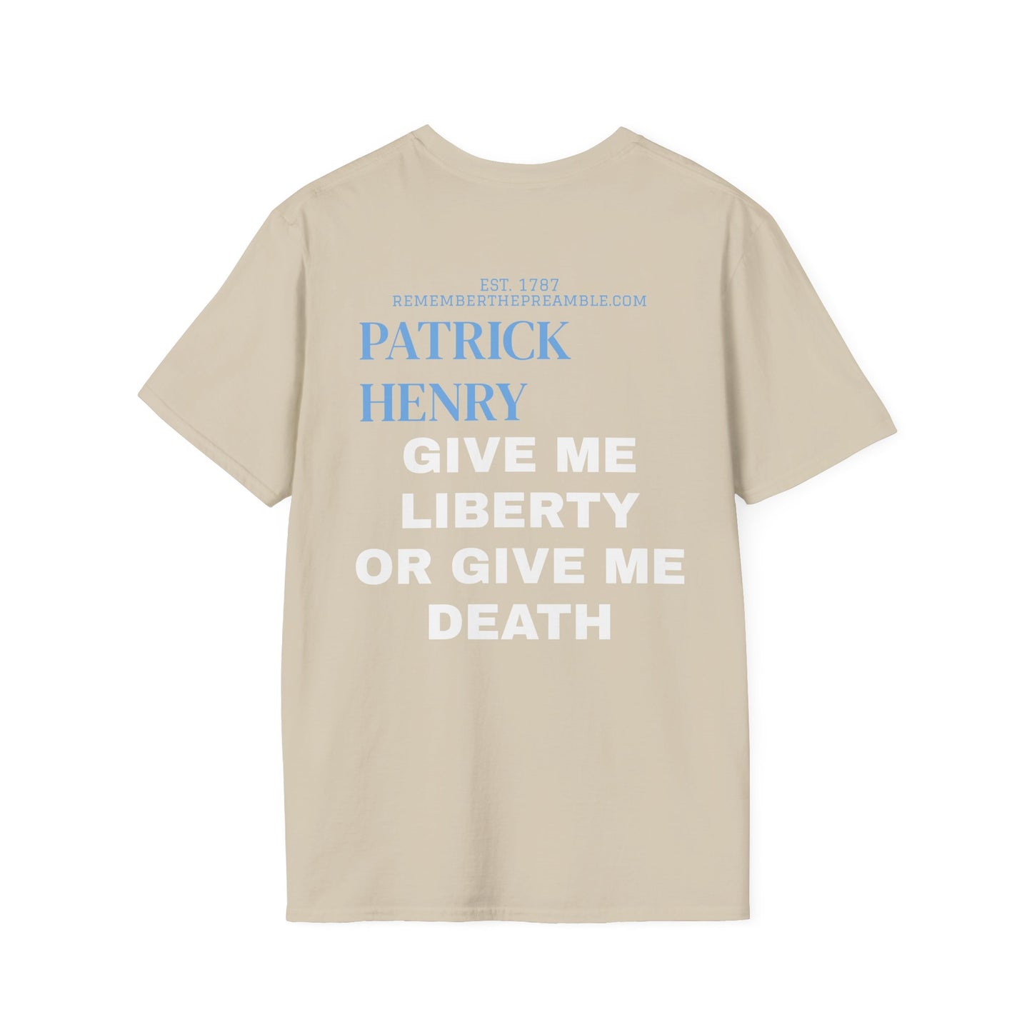 Patrick Henry | REBEL | T-shirt  - WE THE PEOPLE - REMEMBER