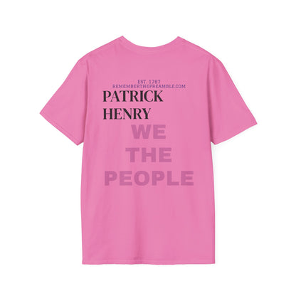 Patrick Henry | REBEL | POP ART | T-shirt  - WE THE PEOPLE - REMEMBER