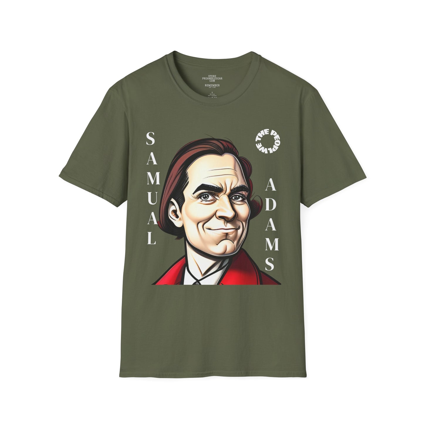 Samual Adams | REBEL | MASSACHUSETTS | T-shirt  - WE THE PEOPLE - REMEMBER