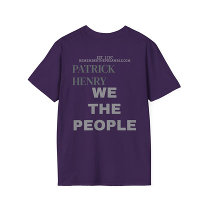 Patrick Henry | REBEL | POP ART | T-shirt  - WE THE PEOPLE - REMEMBER