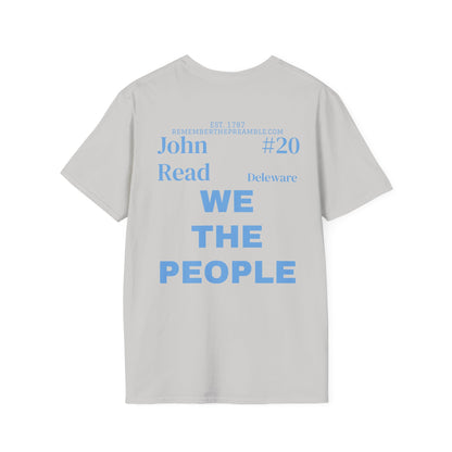 John Read | SIGNER #20 | DELEWARE | POP ART | T-shirt  - WE THE PEOPLE - REMEMBER